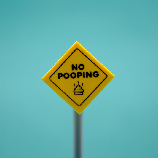 No Pooping Sign