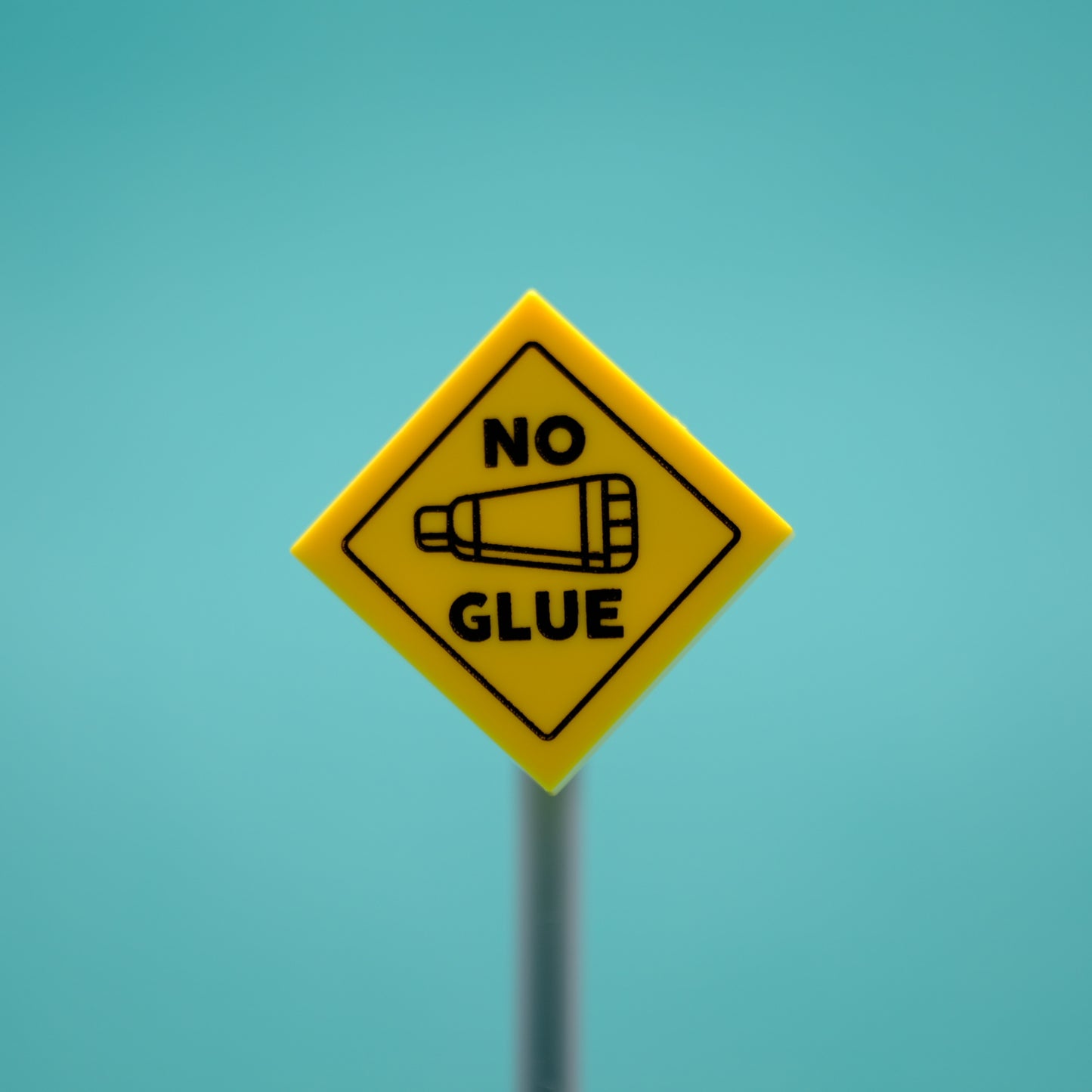 No Glue Sign