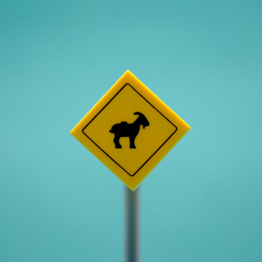 Goat Road Sign