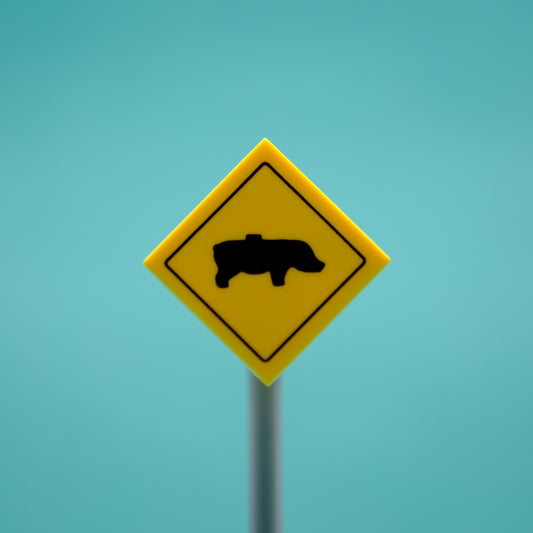 Pig Road Sign