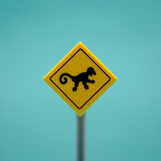 Monkey Road Sign